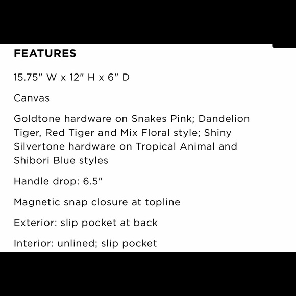 NWT❣️Vince Camuto Leopard Print Canvas Tote - Picture 6 of 7